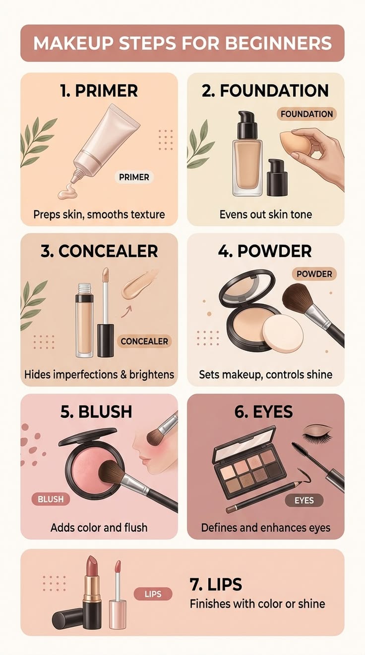 Beginner-Friendly Makeup Order Step by Step